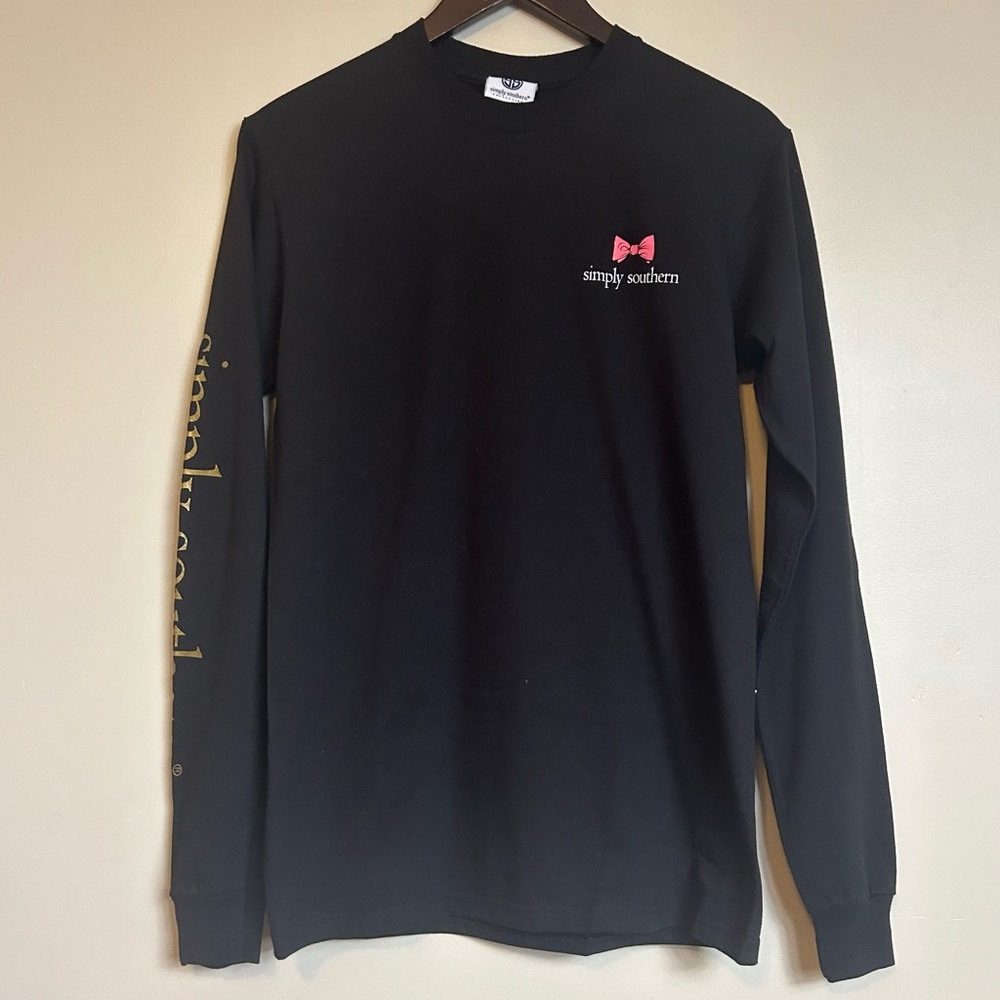 Simply Southern state of mind black long sleeve t-shirt - Picture 2 of 11